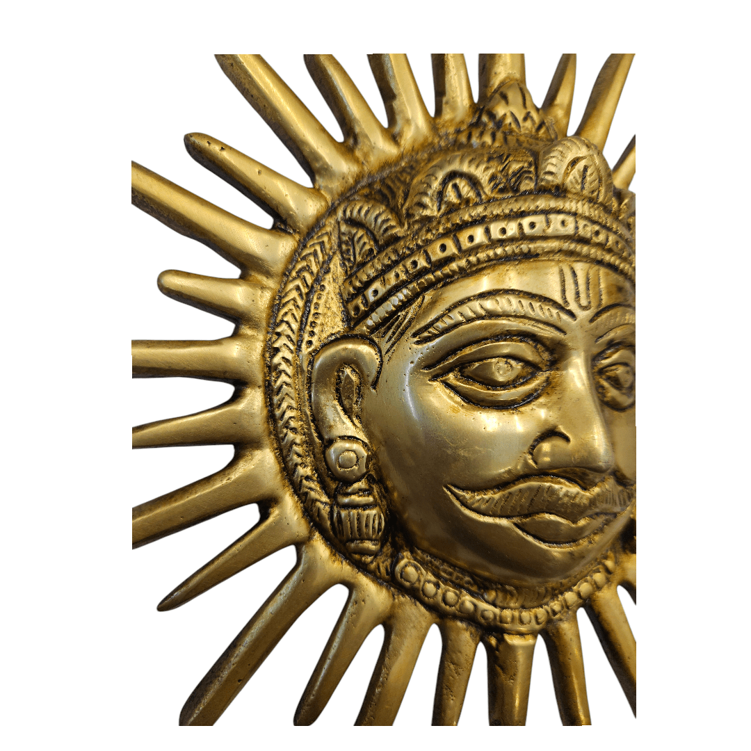Tamas Brass Sun Wall Hanging with Gift Box – Radiate Positivity & Elegance Height 7.5 inch