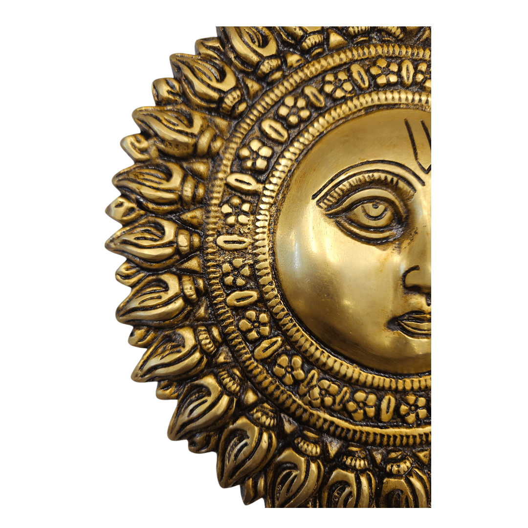 Tamas Brass Sun Wall Hanging with Gift Box – Radiate Positivity & Elegance Height 8 inch