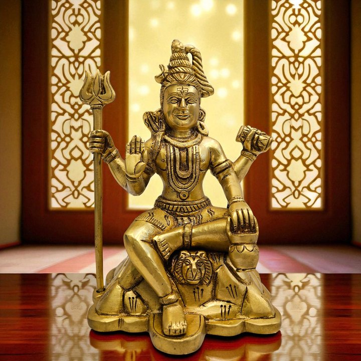 Buy Brass Shiv Ji Idol – Vastu Friendly Gift by Tamas in Velvet Box