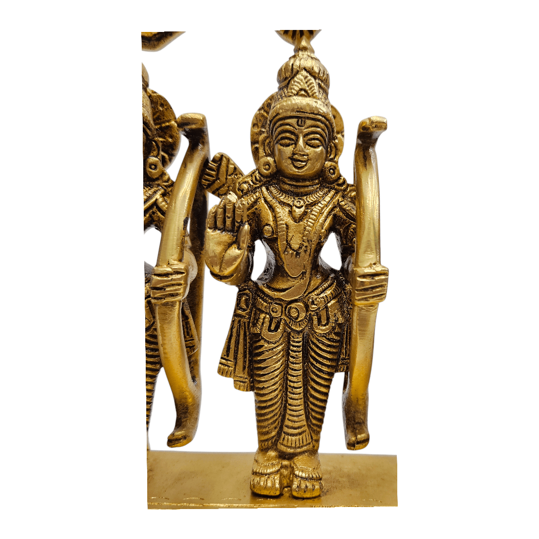Brass Ram Darbar Idol Set with Premium Gift Box – Divine Blessings for Home, Pooja & Best for Gifting