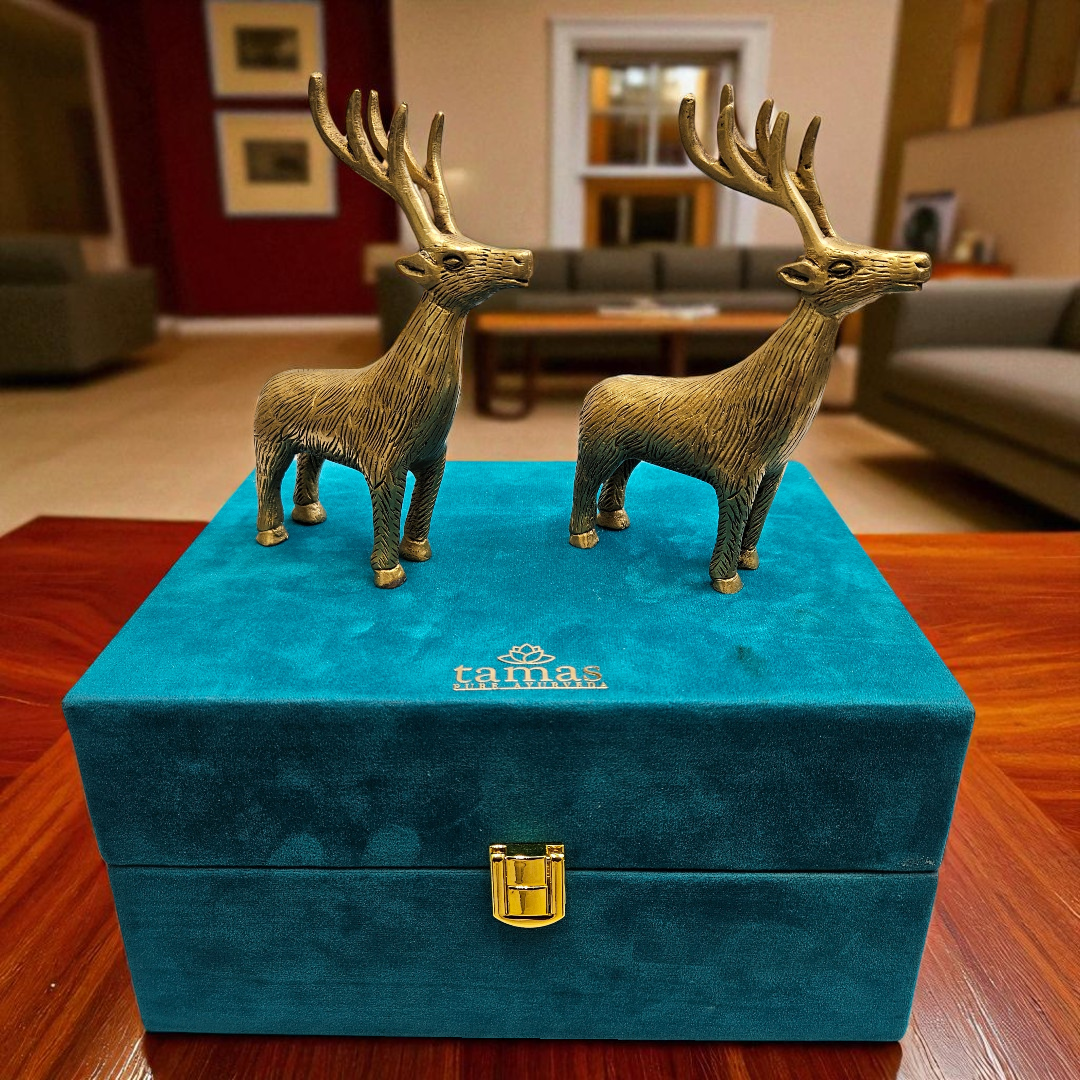 Buy Online Luxury Brass Deer Gift Set | Tamas Handcrafted Decor