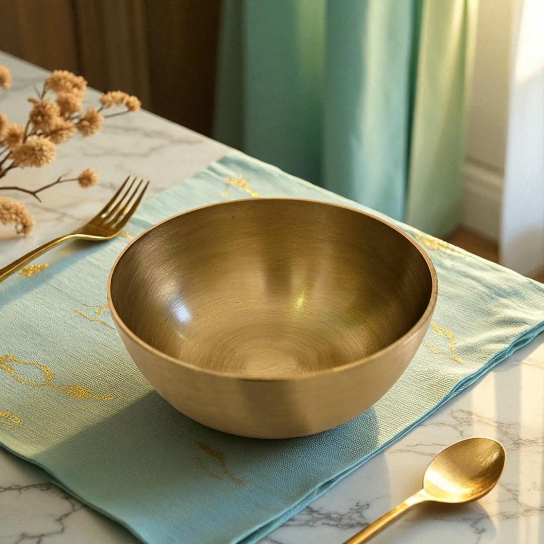 Buy Kaansa Dinner Set Online | Traditional Brass Dinnerware 