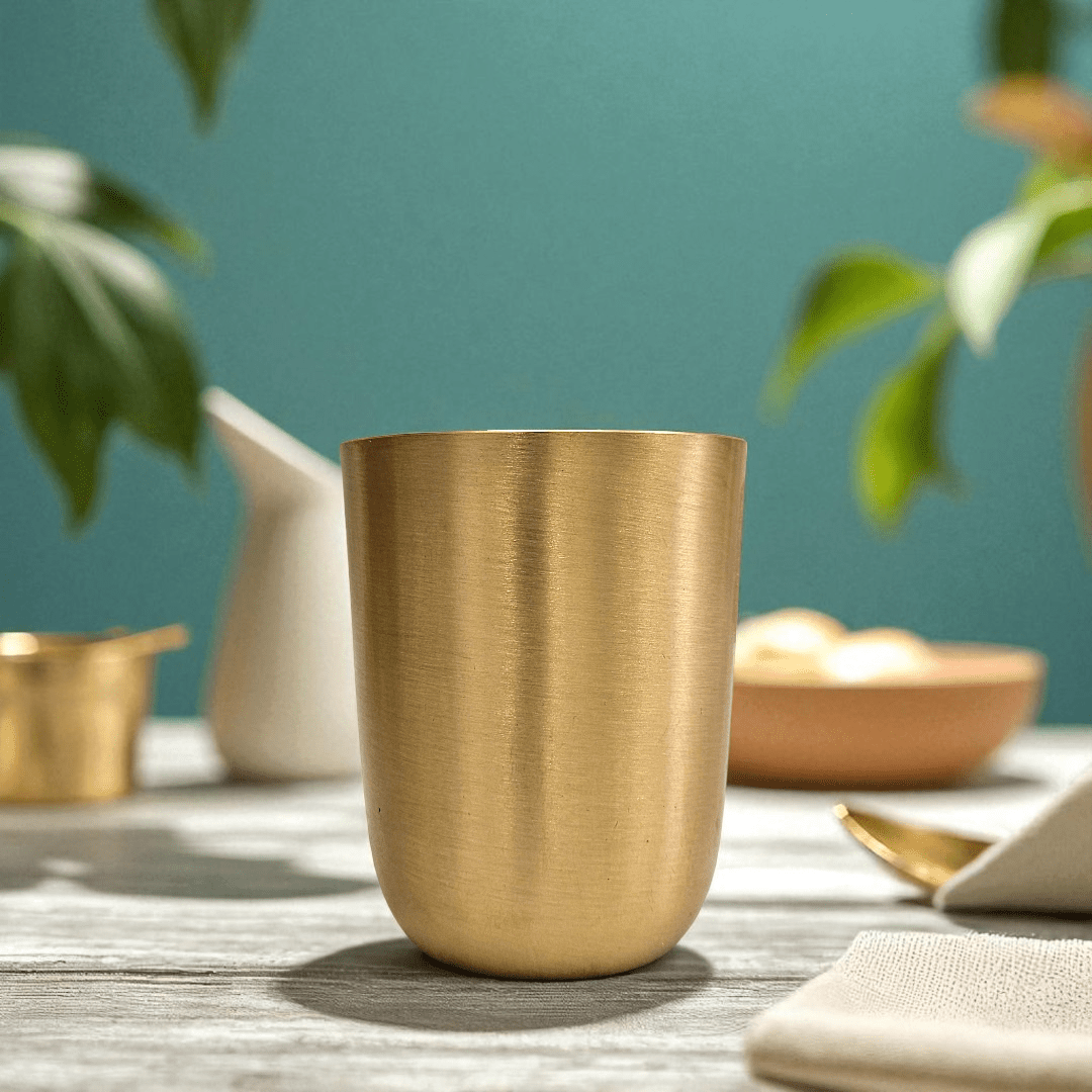 Buy Kaansa Dinner Set Online | Traditional Brass Dinnerware 