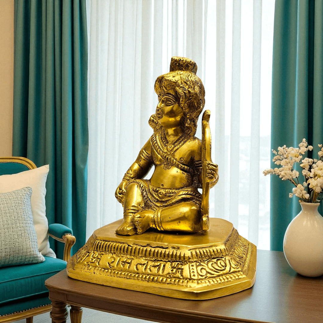 Tamas Brass Ram Lala Idol with Premium Gift Box – Ideal for Gifting & Home Temple - Tamas: Luxury Indian Gifts
