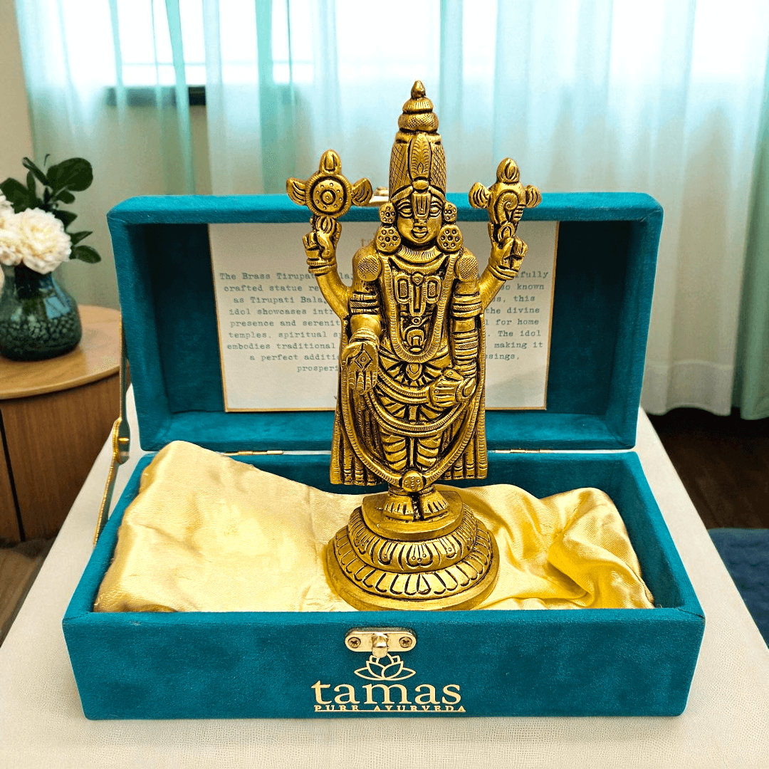 Buy Brass Tirupati Balaji Idol with Gift Box – Best Spiritual Gift