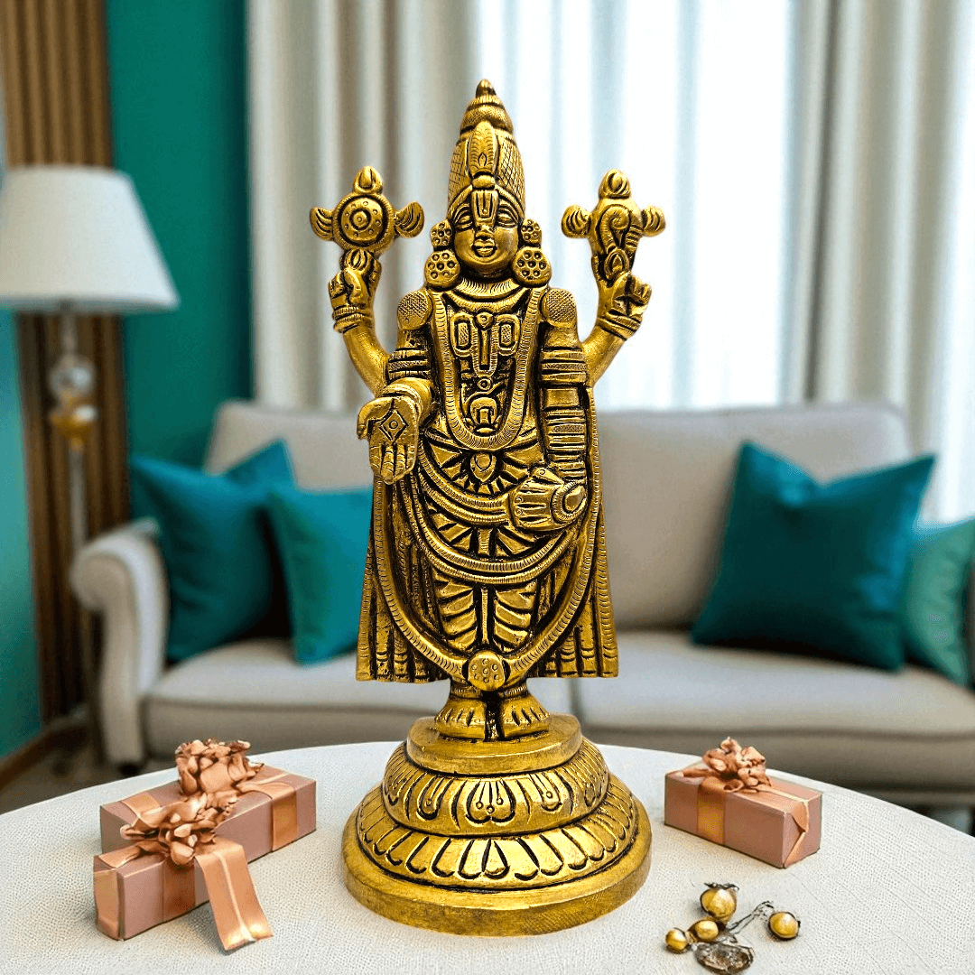 Buy Brass Tirupati Balaji Idol with Gift Box – Best Spiritual Gift