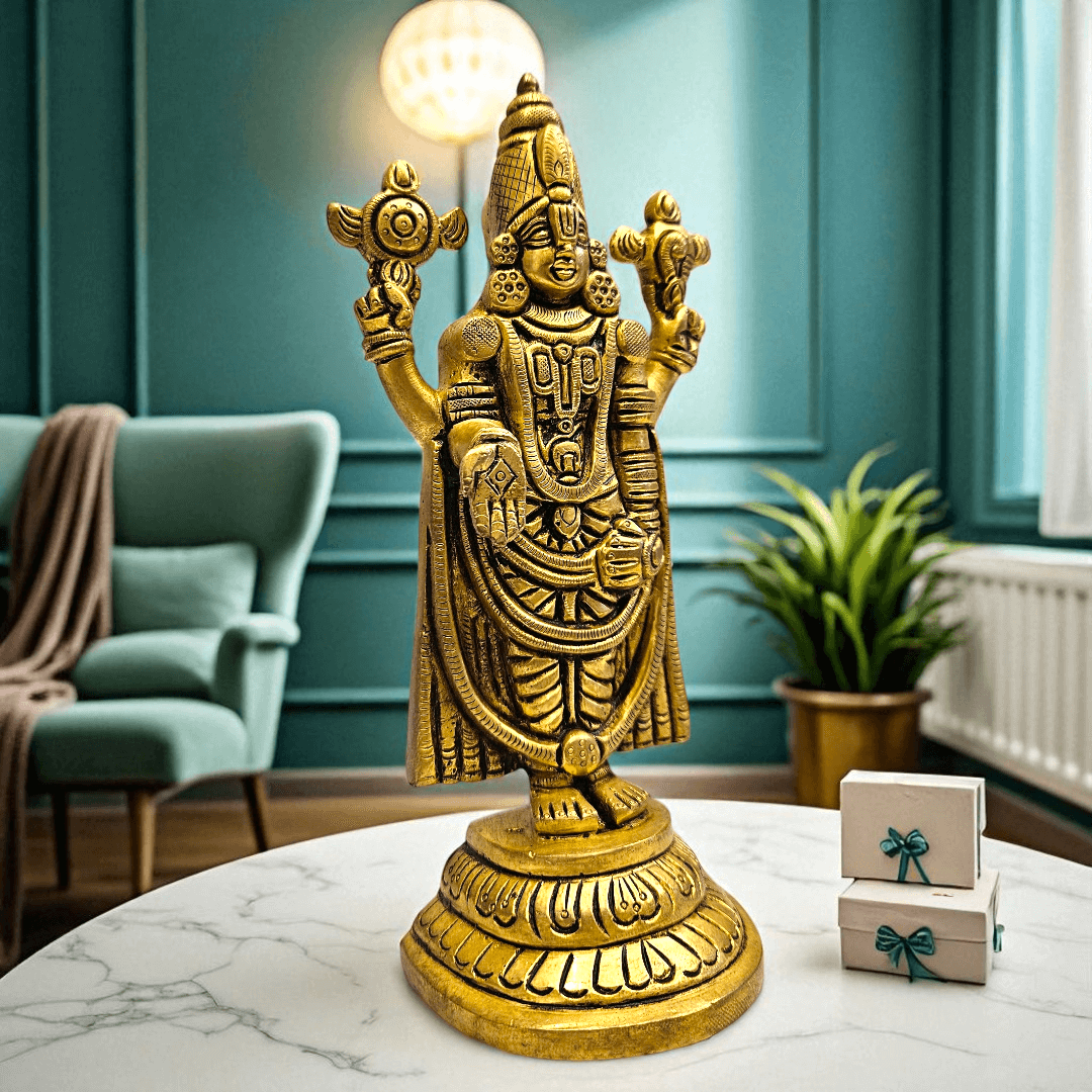 Buy Brass Tirupati Balaji Idol with Gift Box – Best Spiritual Gift