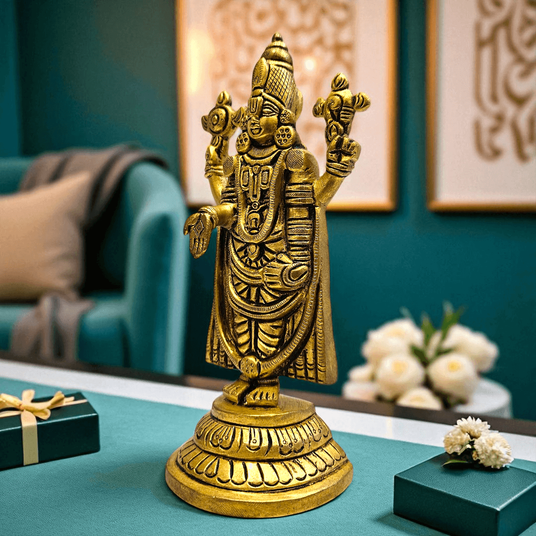 Buy Brass Tirupati Balaji Idol with Gift Box – Best Spiritual Gift