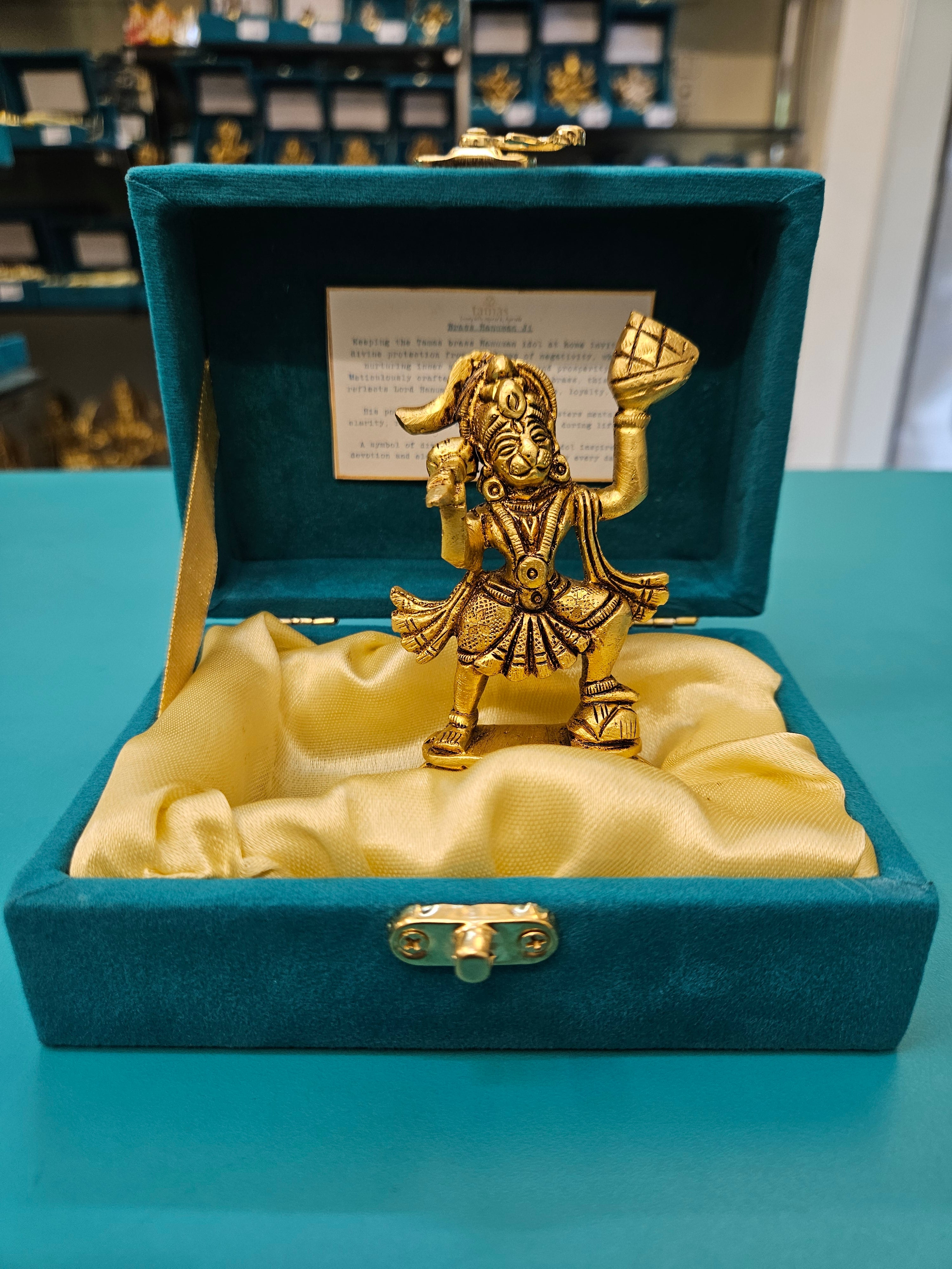 Buy Now Tamas Brass Parvat Hanuman Idol with Gift Box – Spiritual Gift