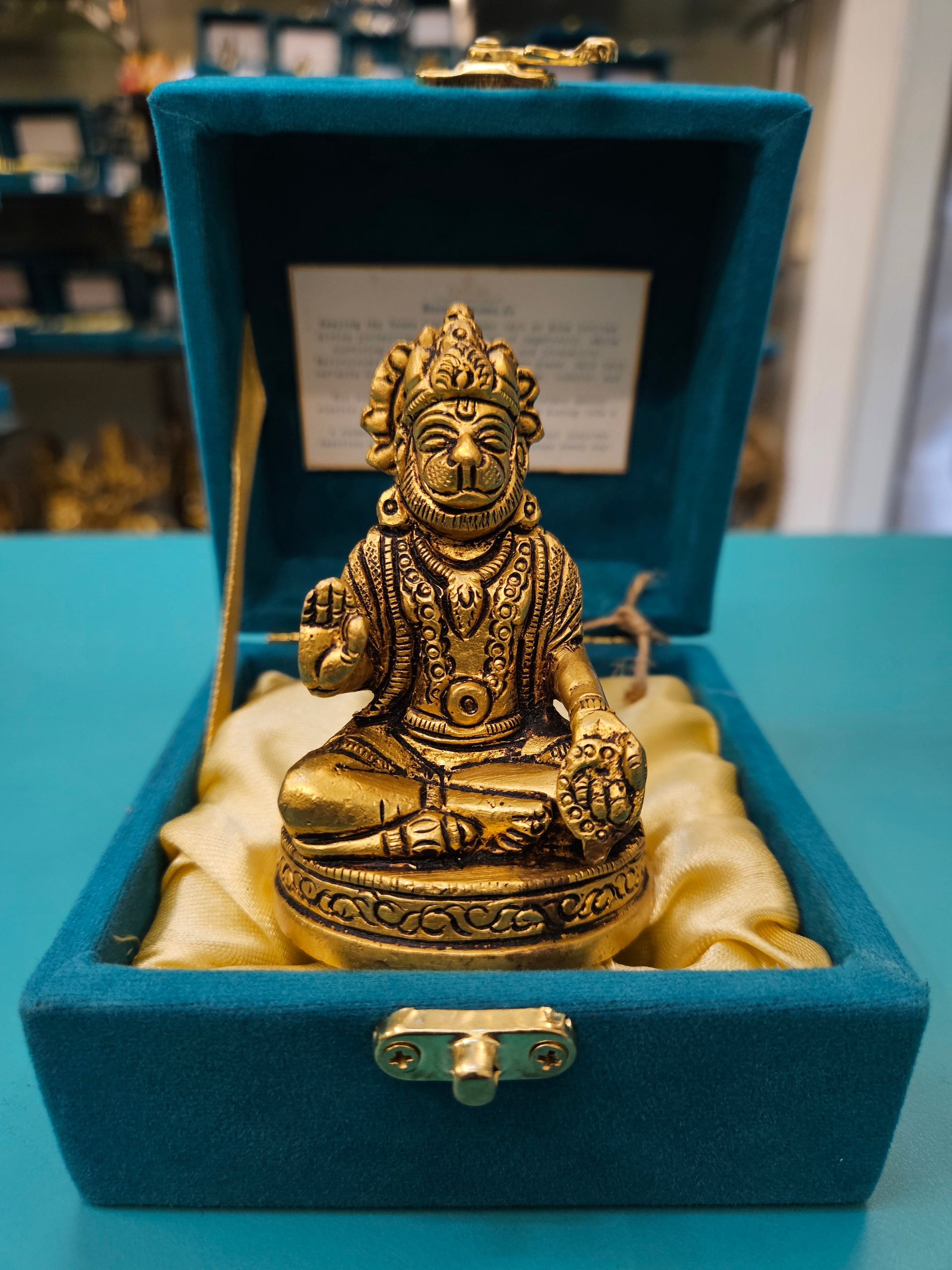 Buy Now Brass Hanuman Ji Idol in Dhyan Mudra| Best Spiritual Gifting 