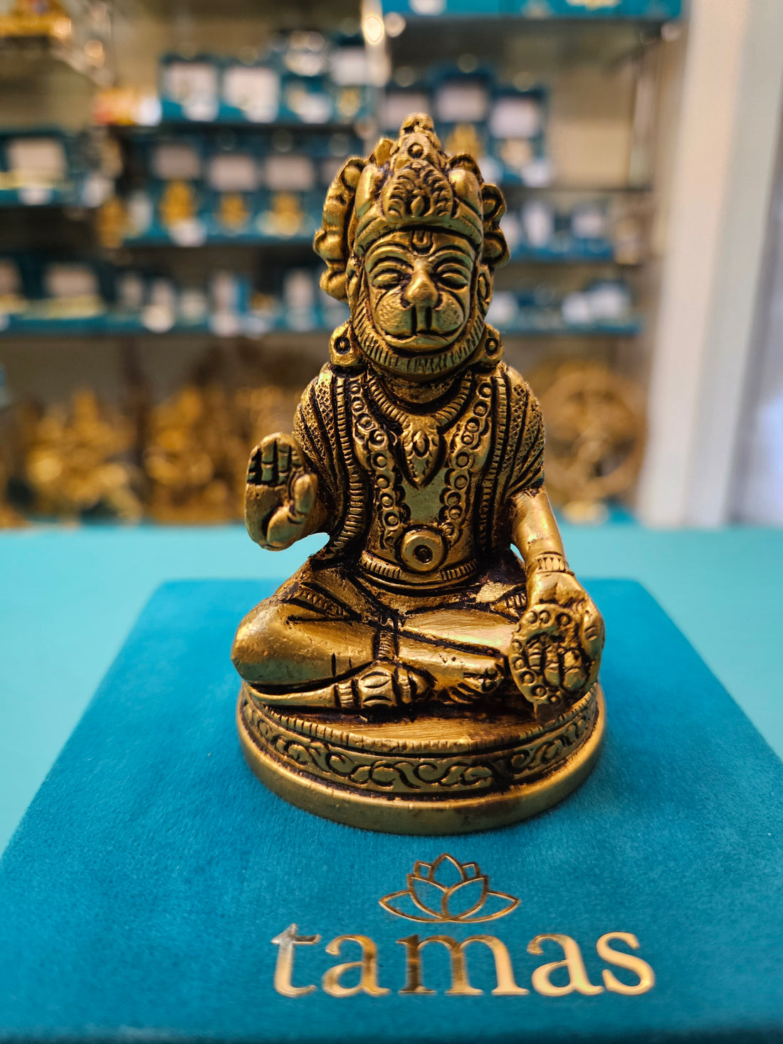 Buy Now Brass Hanuman Ji Idol in Dhyan Mudra| Best Spiritual Gifting 