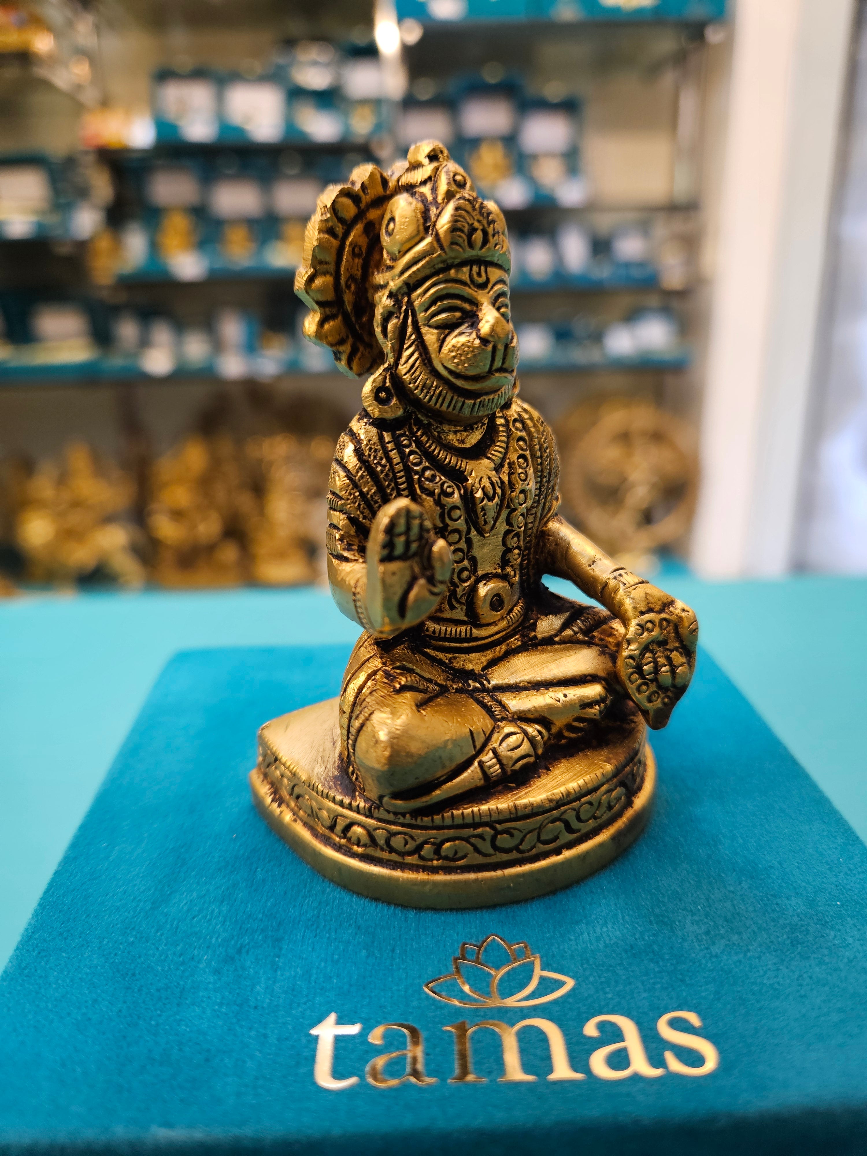 Buy Now Brass Hanuman Ji Idol in Dhyan Mudra| Best Spiritual Gifting 