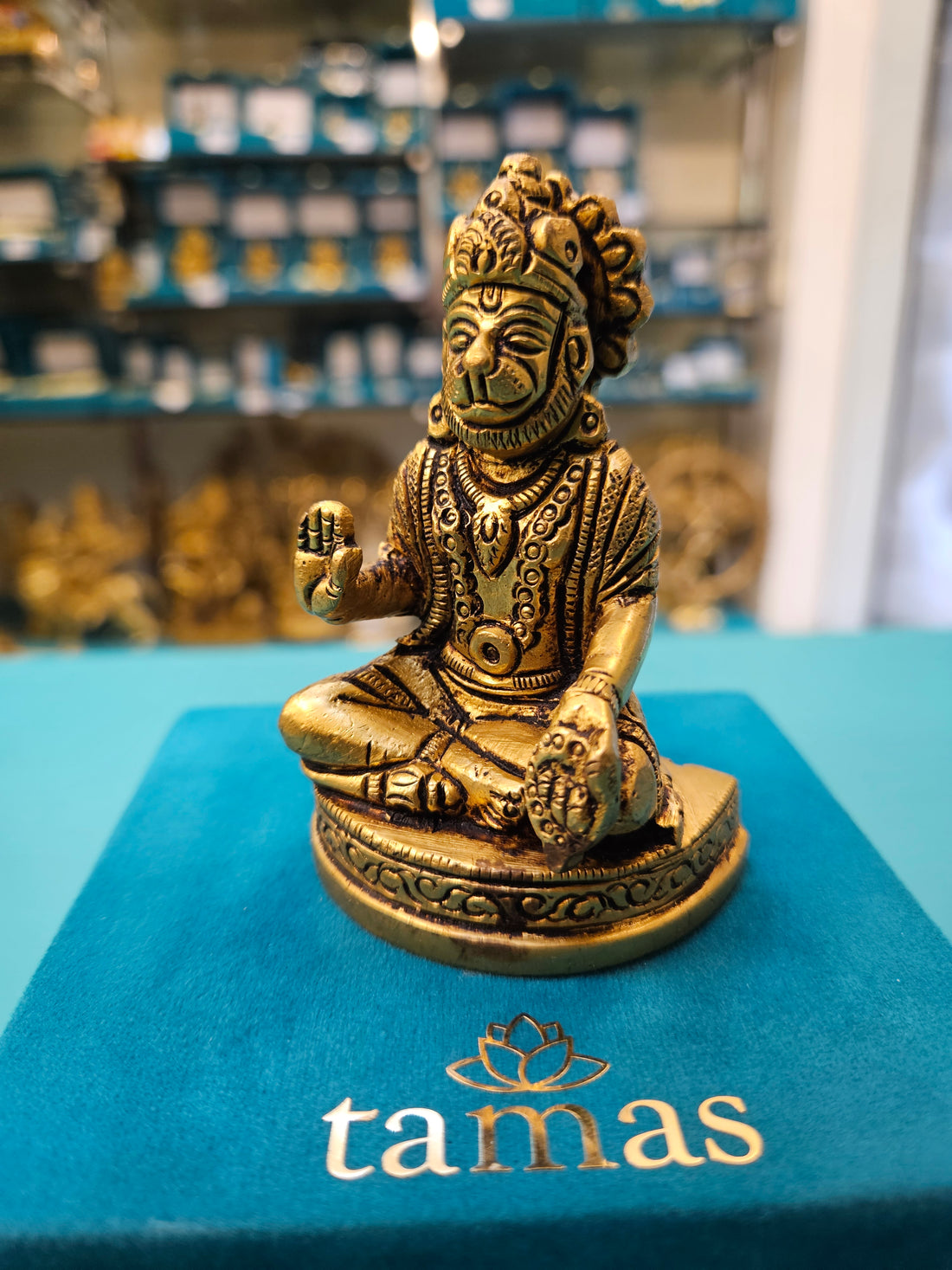 Buy Now Brass Hanuman Ji Idol in Dhyan Mudra| Best Spiritual Gifting 