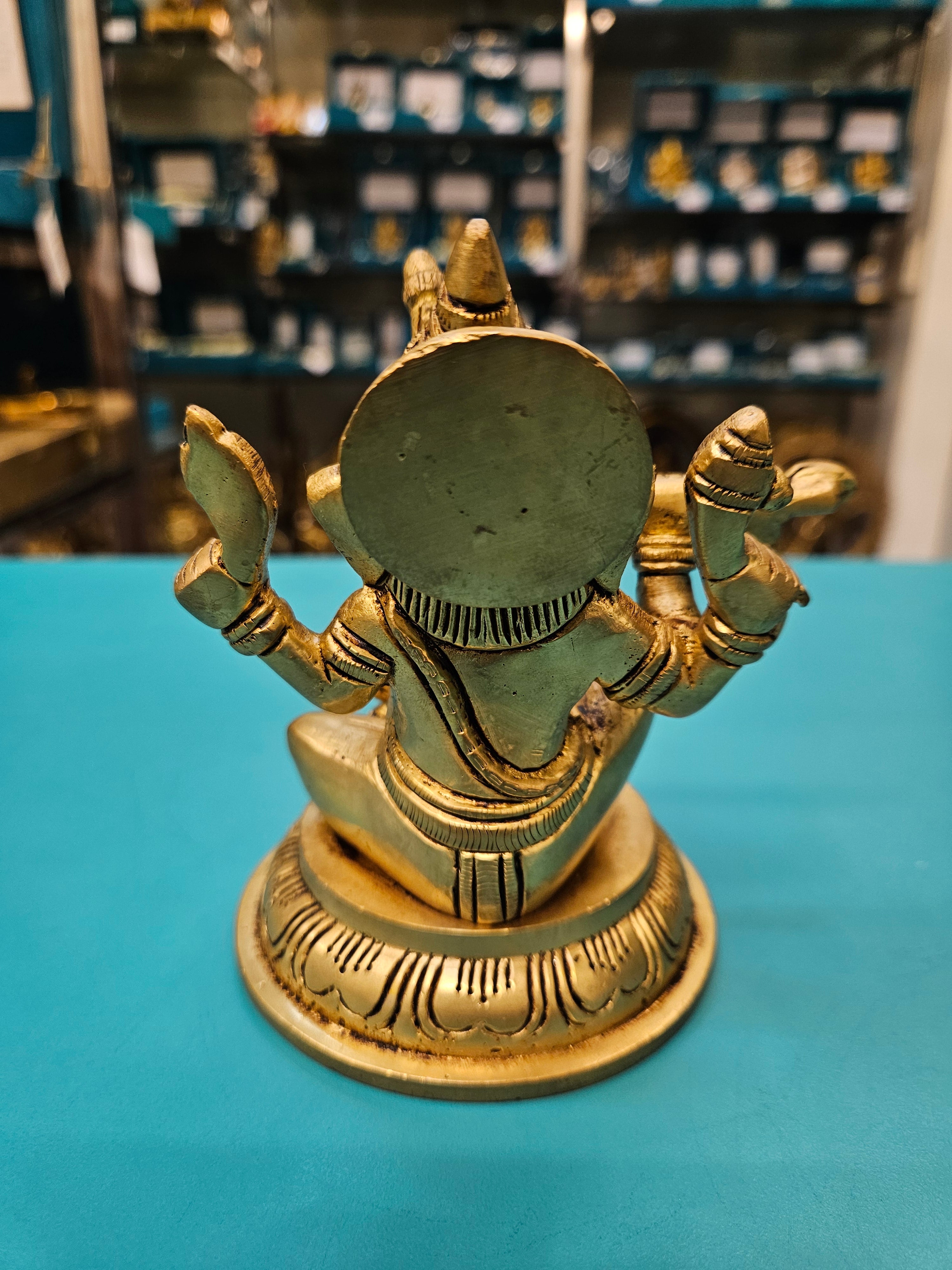 Buy Shudh Brass Flute Ganesha Idol | Musical Ganesha Murti Gift Tamas