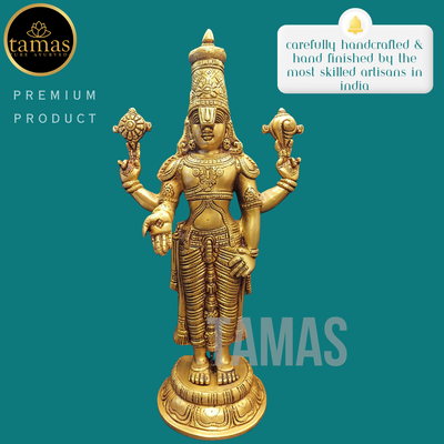 Tamas Brass Tirupati Bala Ji Statue (17 Inches)