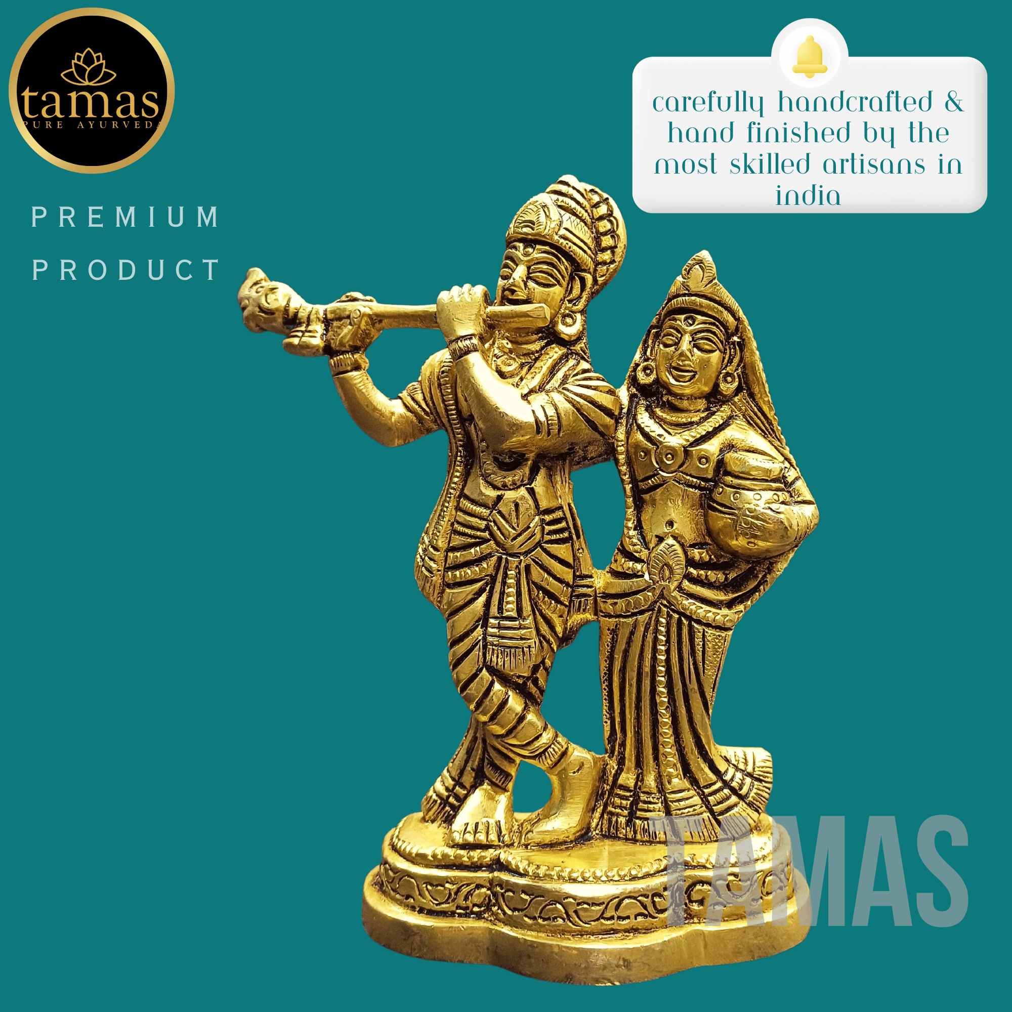 Tamas Brass Radha Krishna idol