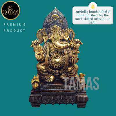 Tamas Brass Ganesh Statue (18 Inches)