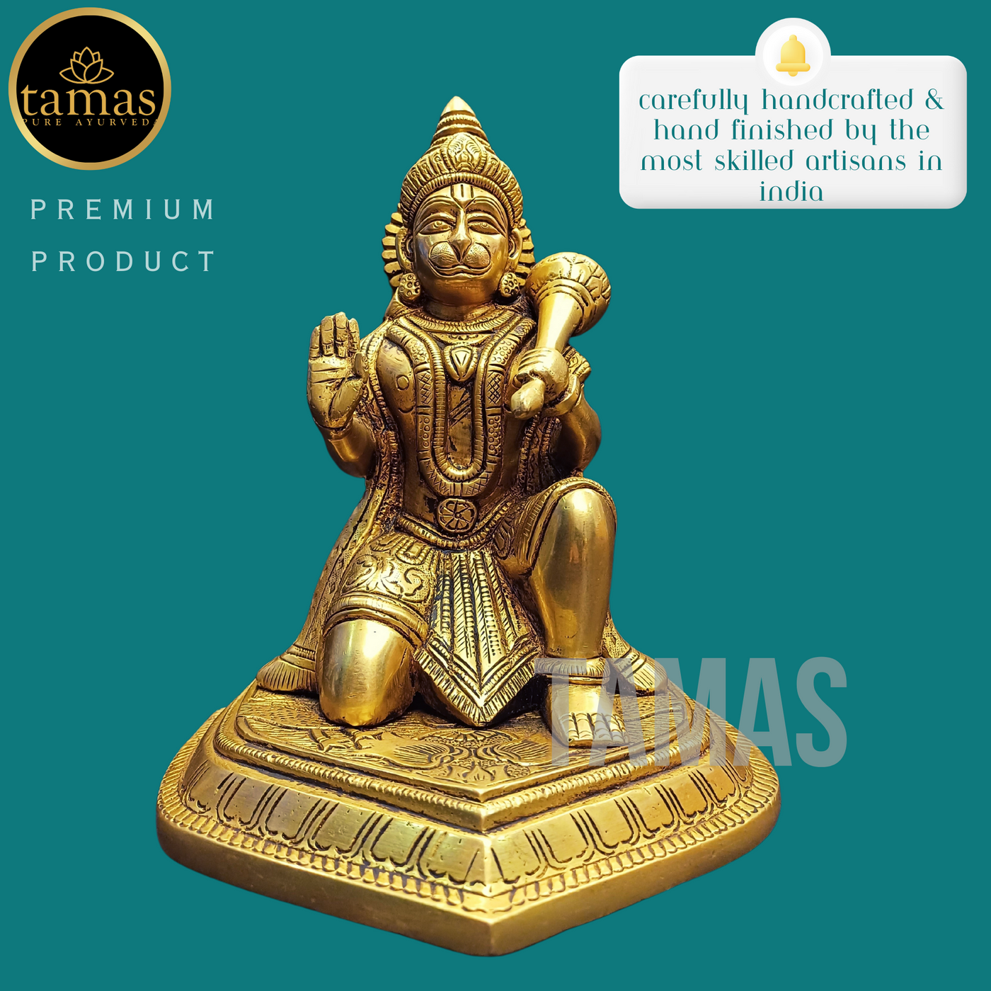 Tamas Brass Hanuman Ji  Statue (8 Inches)