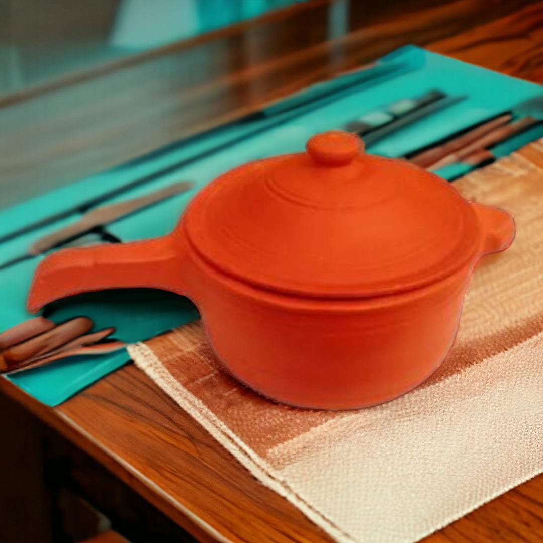 Natural Clay Big Saucepan