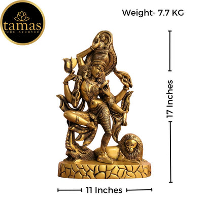 Tamas Brass Ardhanarishwara Statue (17 Inches)