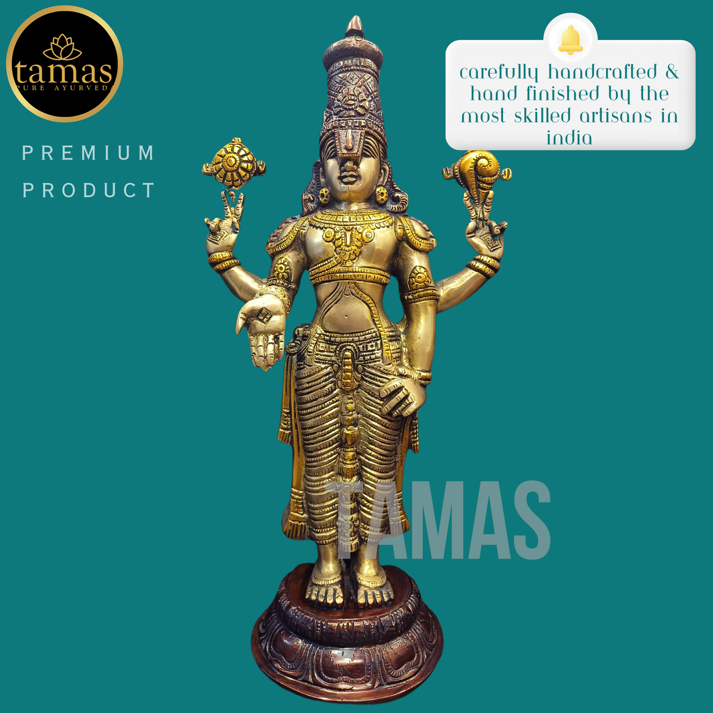 Tamas Brass Tirupati Bala Ji Statue (18 Inches)