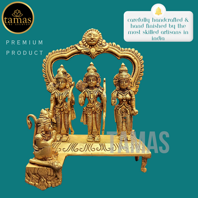 Tamas Brass Ram Darwar Statue (9 Inches)
