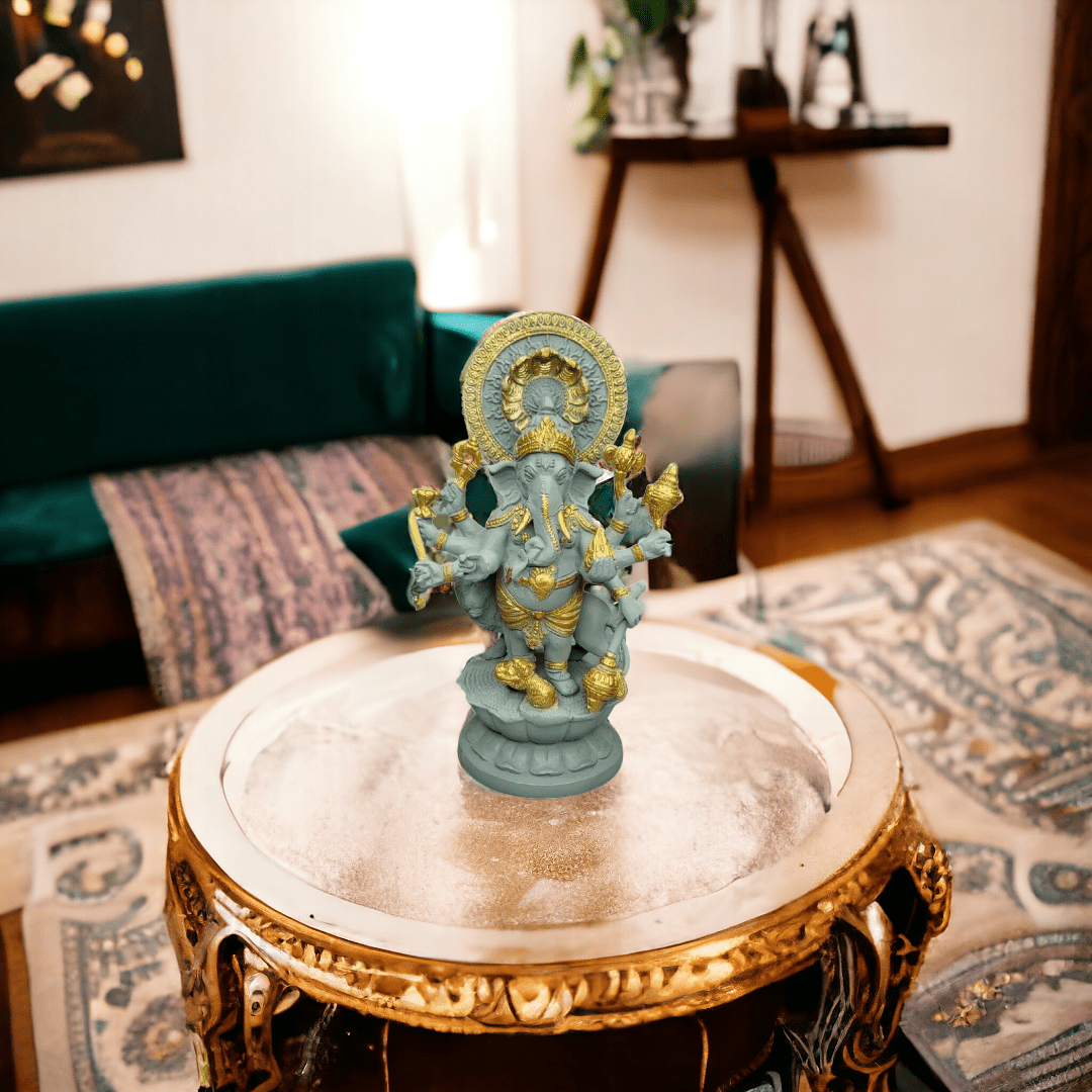 Brass Handcrafted Lord Dancing Ganesha