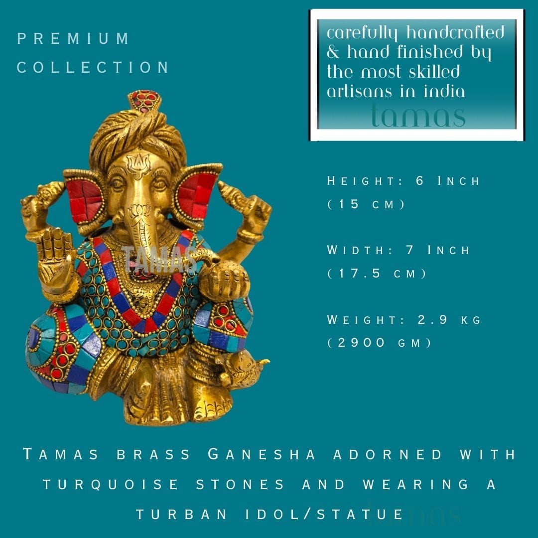 Brass Ganesha idol