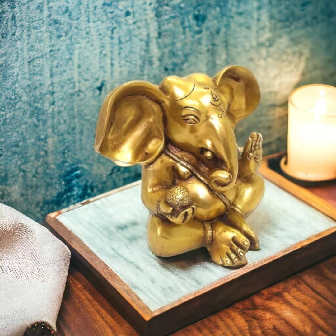 Brass Lord Ganesha Statue