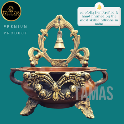 Tamas Brass Bell Urli (9 Inches)