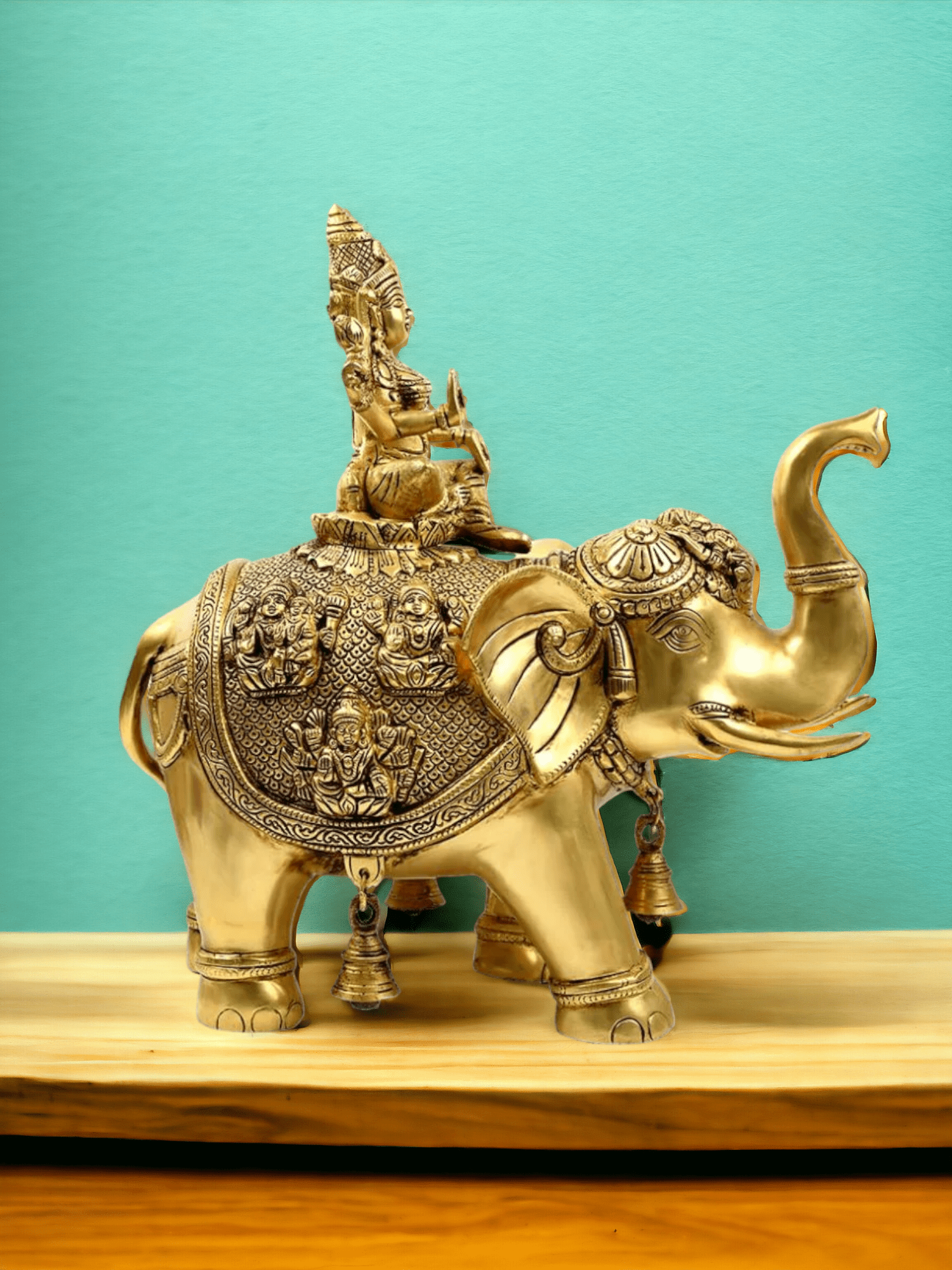 Brass Asthalaxmi on Elephant Idol