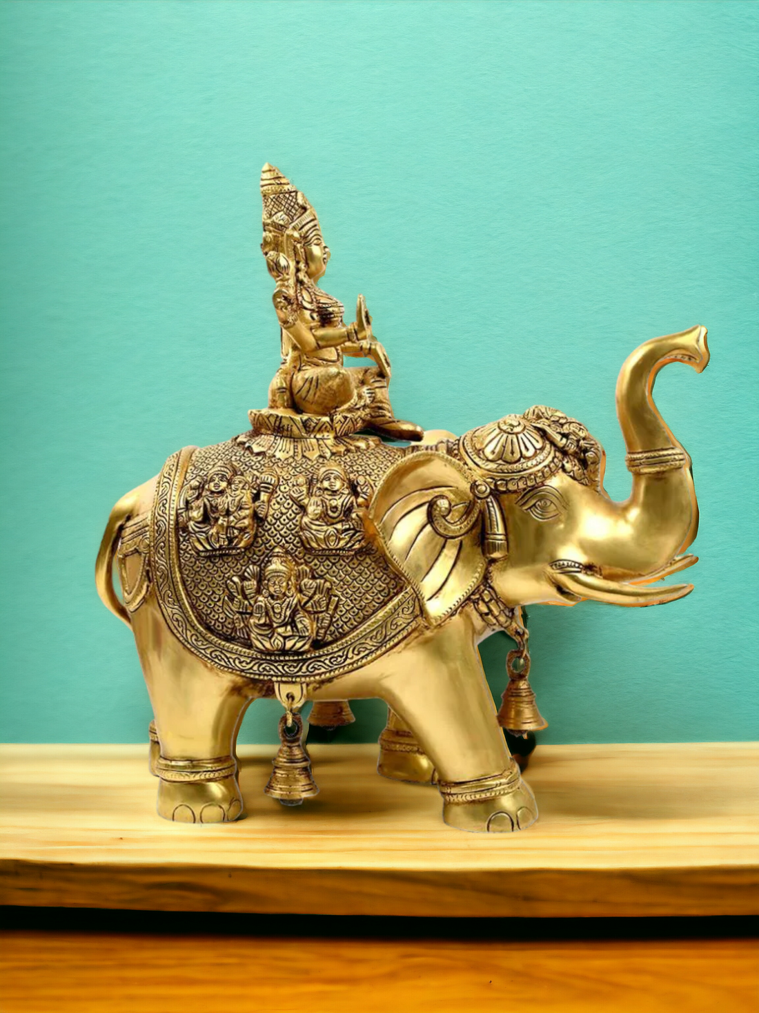 Brass Asthalaxmi on Elephant Idol