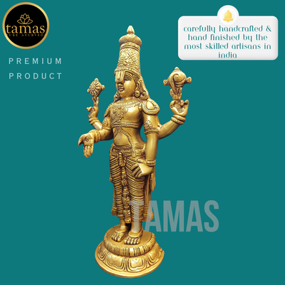 Tamas Brass Tirupati Bala Ji Statue (17 Inches)