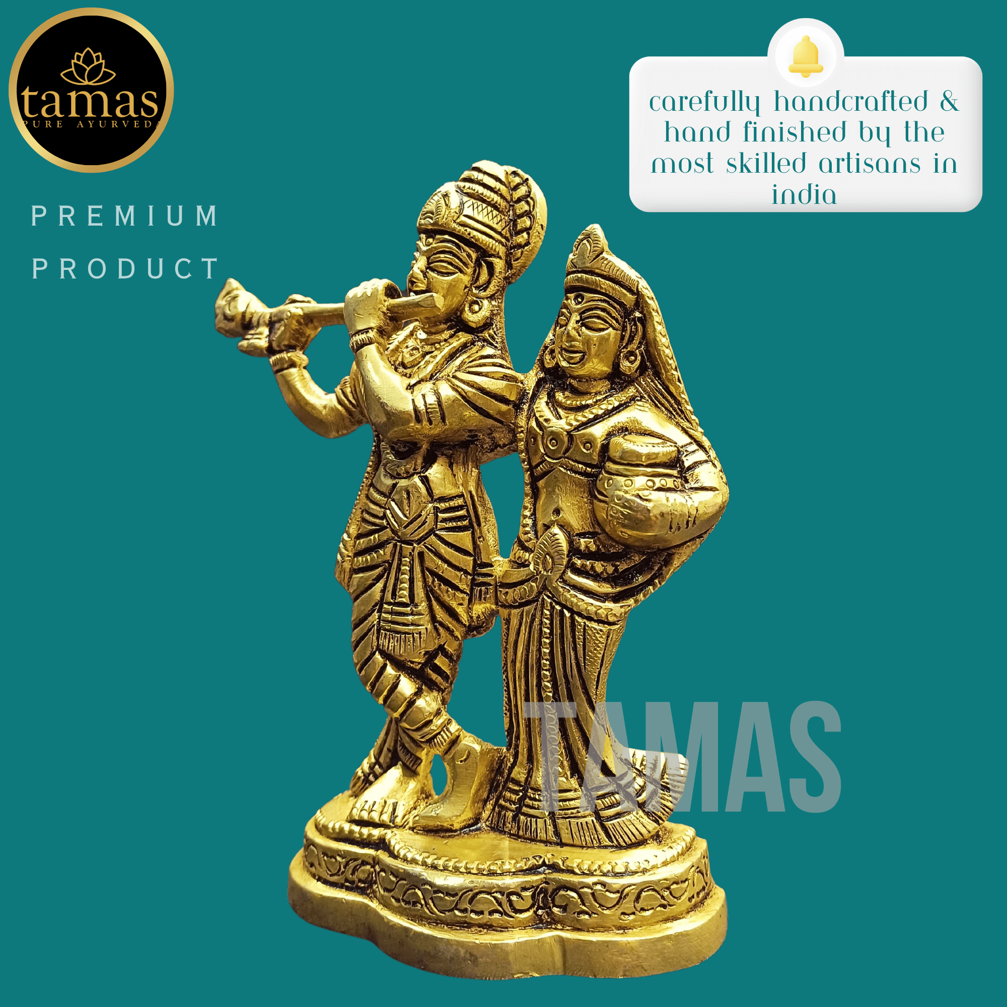 Tamas Brass Radha Krishna idol