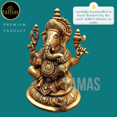Tamas Brass Ganesh (8 Inches)