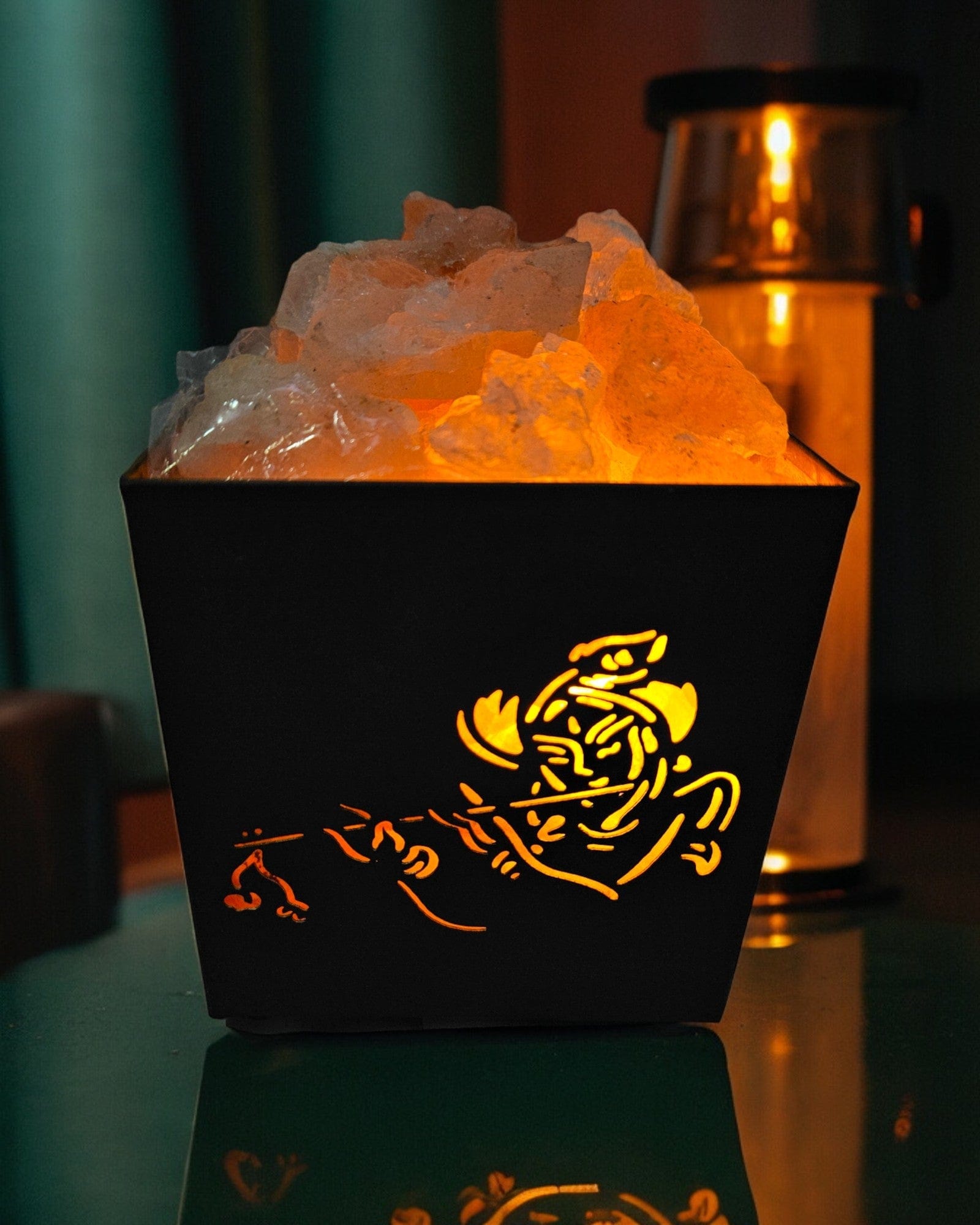 Hare Krishna Metal Basket Lamp