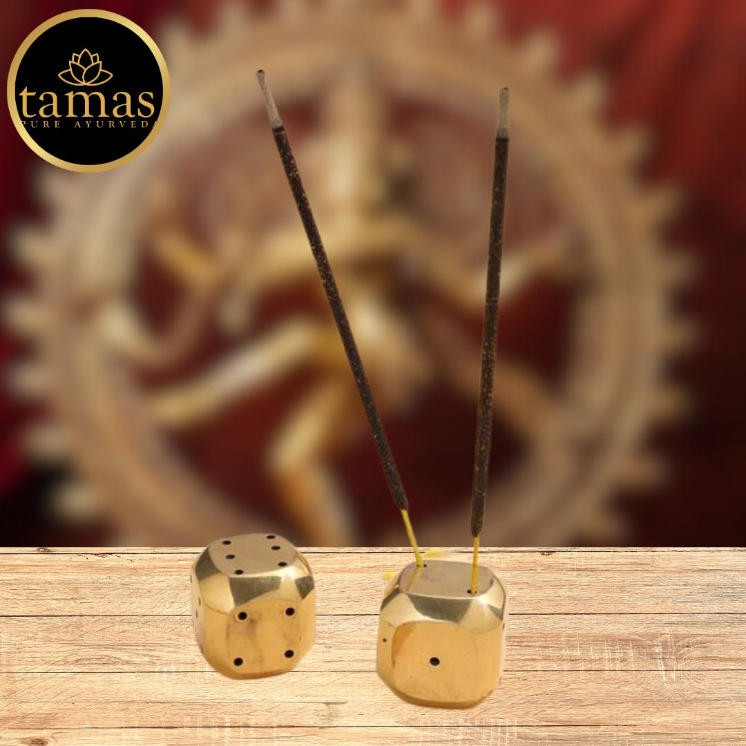 Tamas Enchanting Brass Dice Pair (1 Inch)