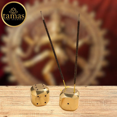 Tamas Enchanting Brass Dice Pair (1 Inch)