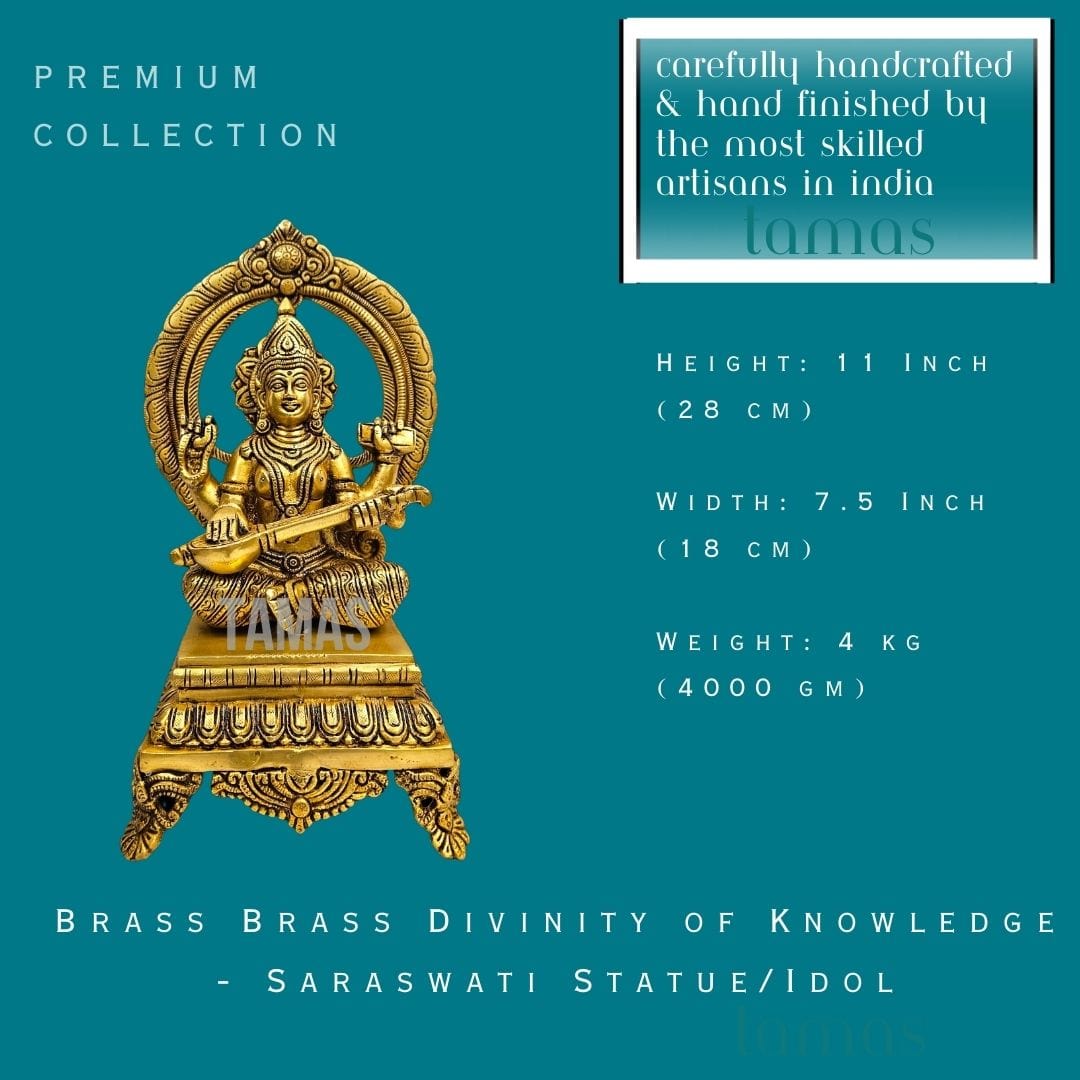 Brass  Saraswati Statue