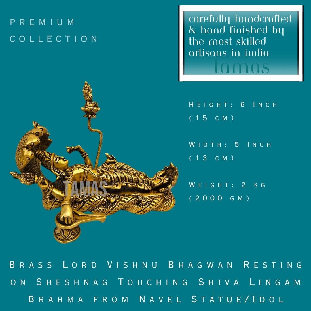 Brass Lord Vishnu Bhagwan