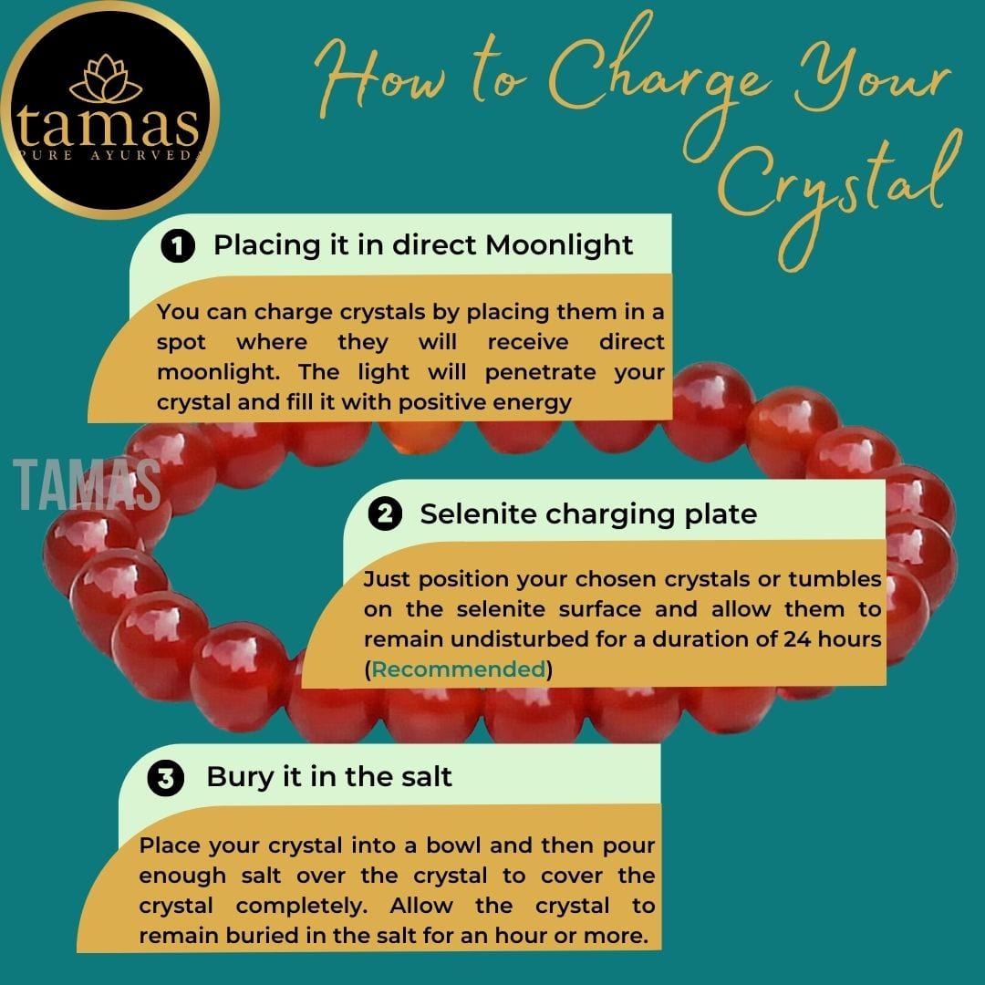 Red Carnelian Healing Crystal Gemstone Stretchable Bracelet