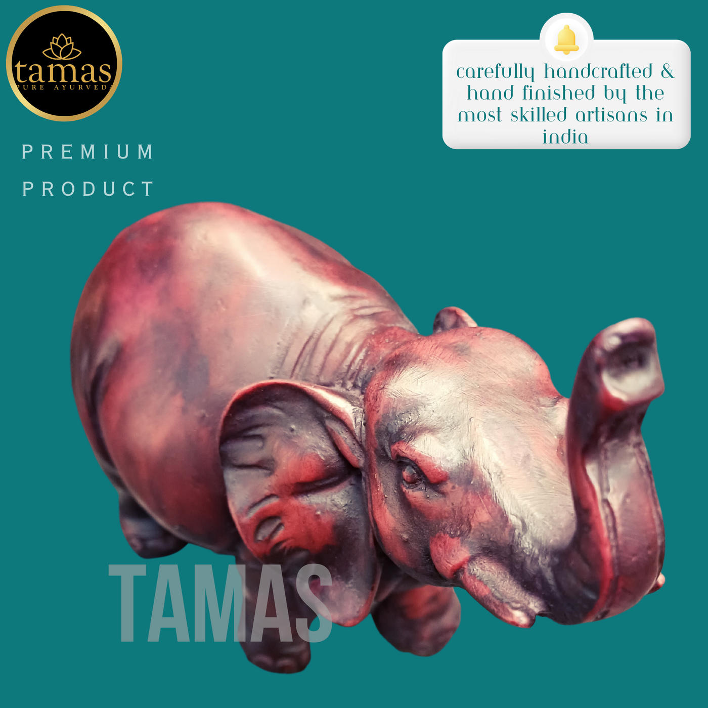 Tamas Elephant Poly Resin Statue (6 Inches)