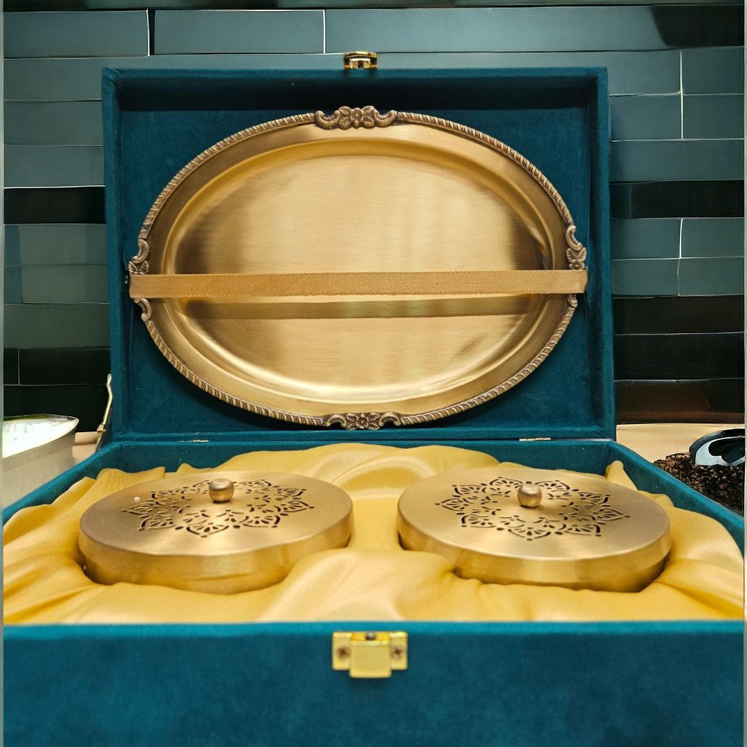 Copper serving tray