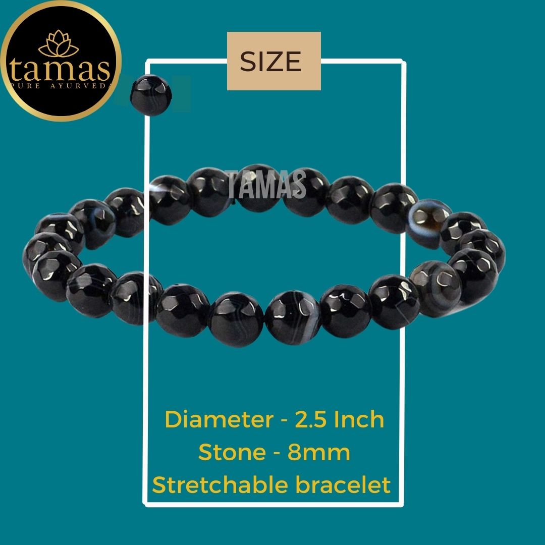 Tamas Sulemani Hakik Healing Crystal Gemstone Stretchable Bracelet