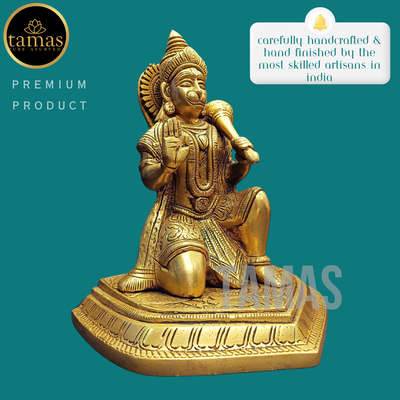 Tamas Brass Hanuman Ji  Statue (8 Inches)