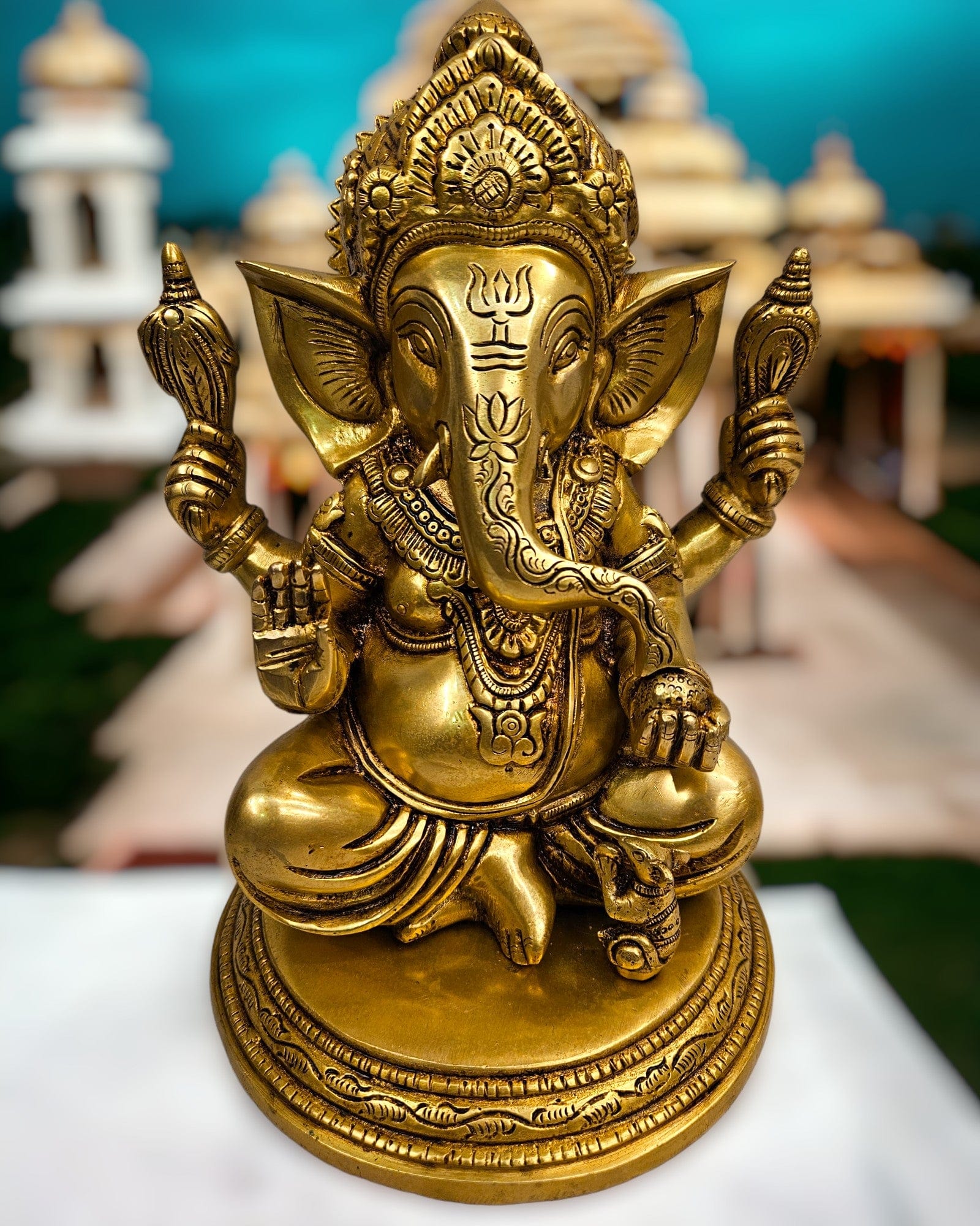 Brass Ganesha idol