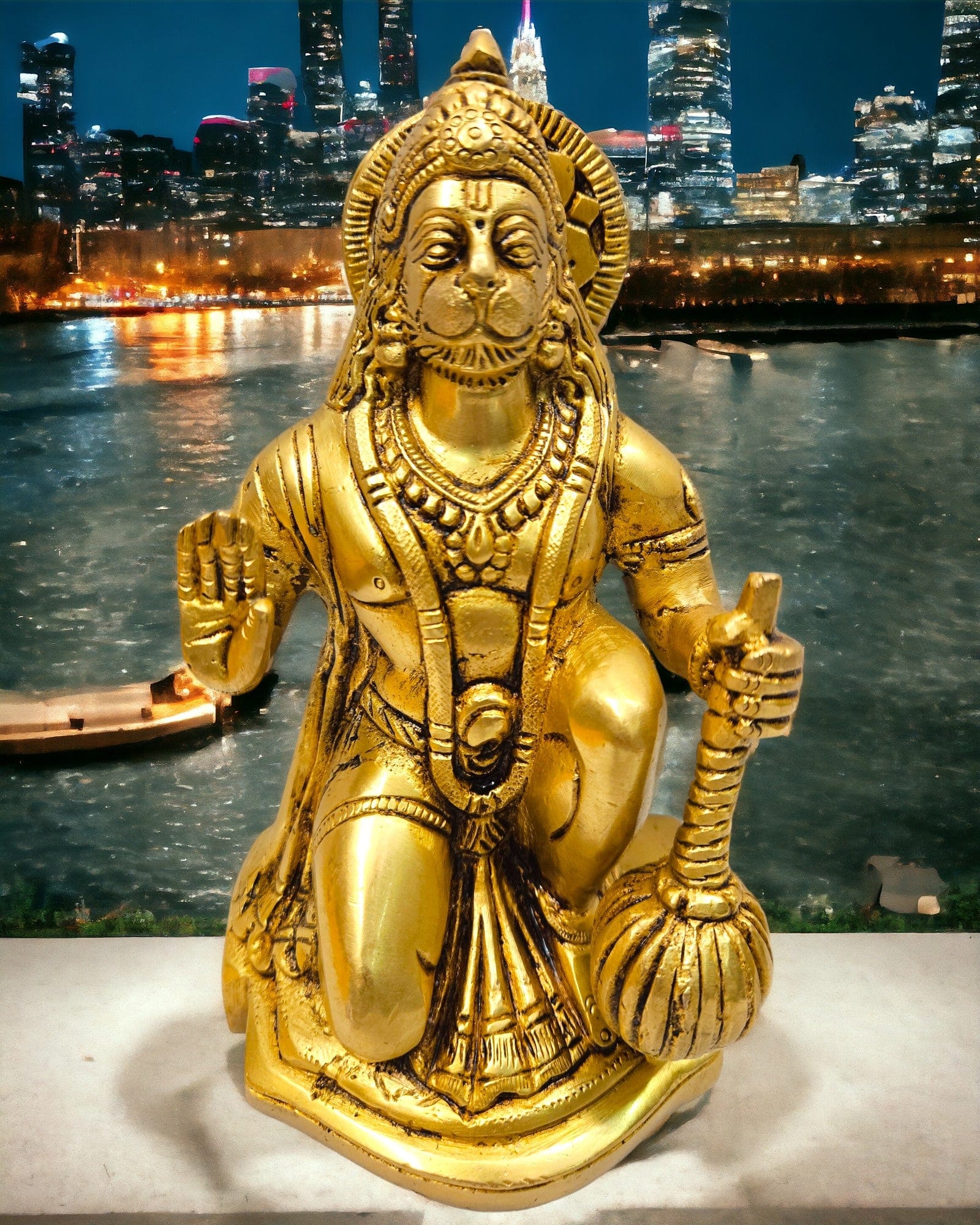 Brass Lord Hanuman Murti