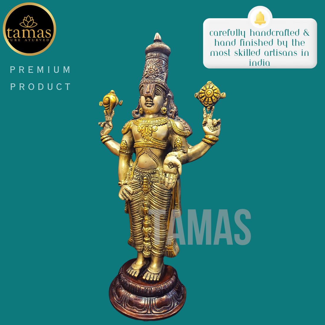 Tamas Brass Tirupati Bala Ji Statue (18 Inches)