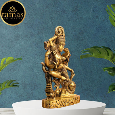 Tamas Brass Ardhanarishwara Statue (17 Inches)