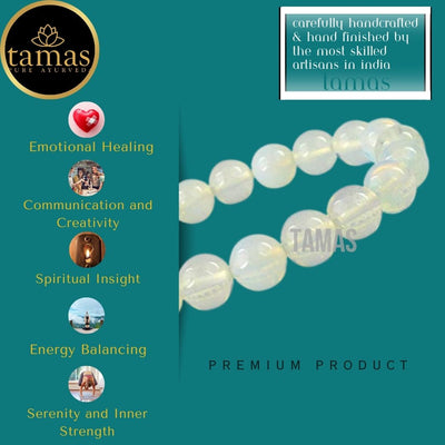 Tamas Opalite Healing Crystal Gemstone Stretchable Bracelet